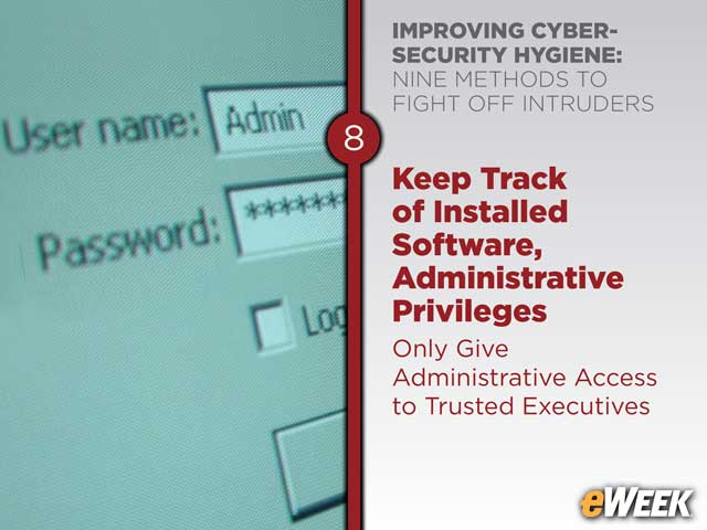 Keep Track of Installed Software, Administrative Privileges